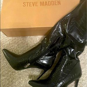 Steve Madden thigh high boots.